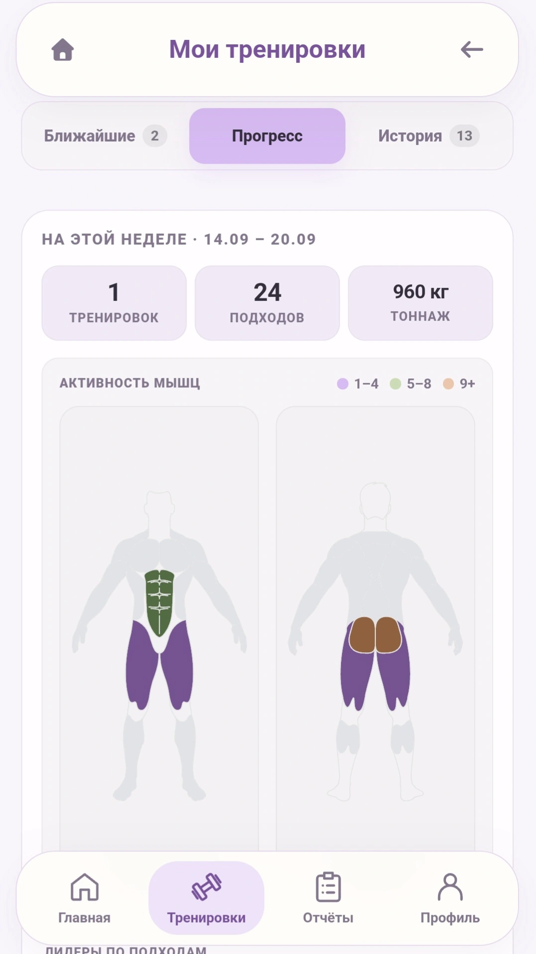 Какие мышцы работали